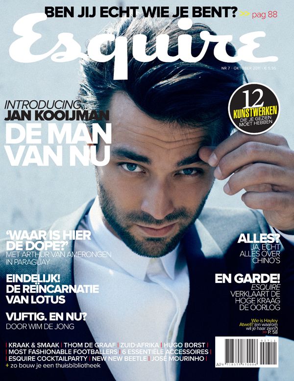 ESQUIRE NETHERLANDS magazine side cover  October 2011