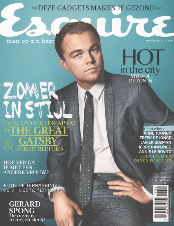 ESQUIRE NETHERLANDS magazine side cover  June 2013