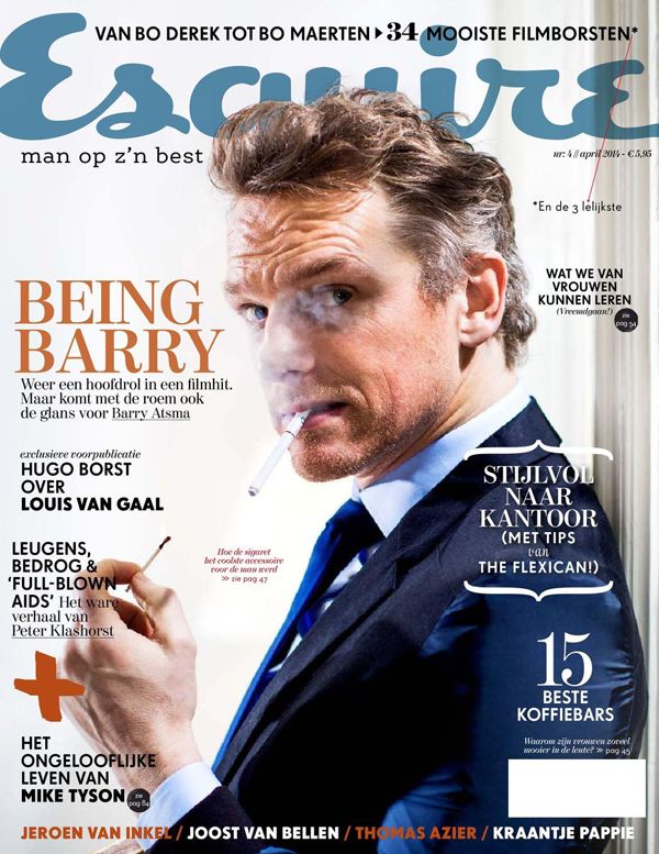 ESQUIRE NETHERLANDS magazine side cover  April 2014