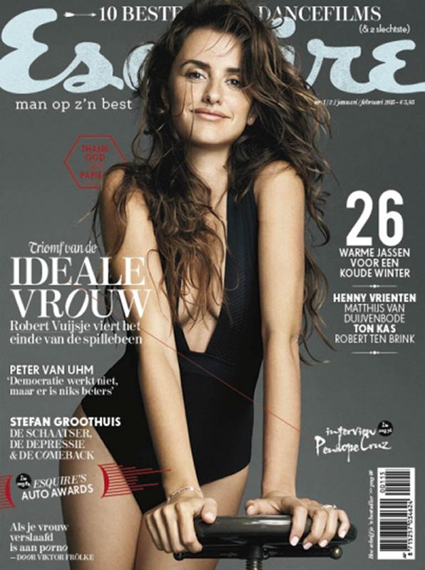 ESQUIRE NETHERLANDS magazine side cover  January/February 2015