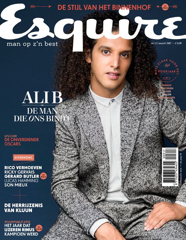 ESQUIRE NETHERLANDS magazine side cover  March 2017