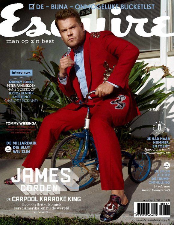 ESQUIRE NETHERLANDS magazine side cover  April 2017