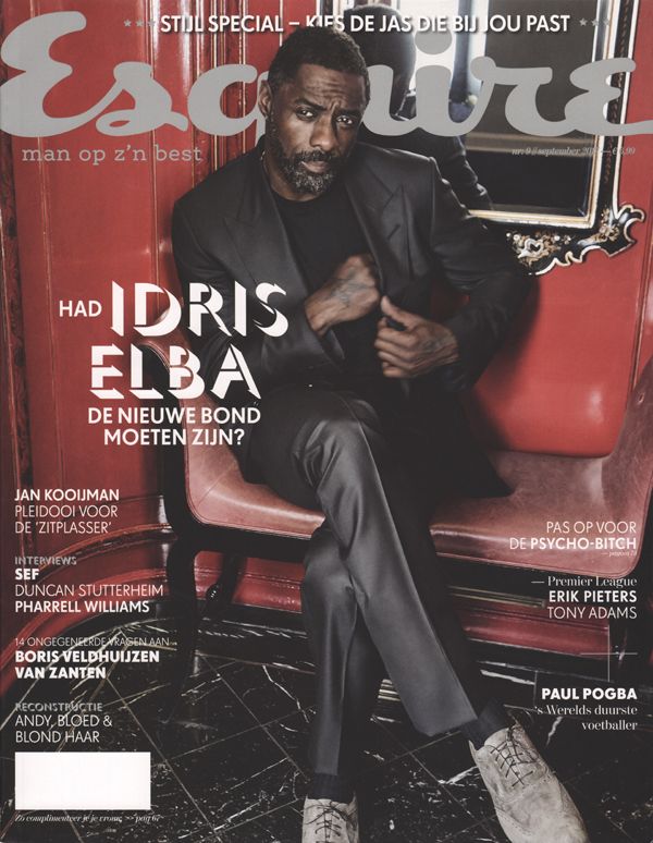 ESQUIRE NETHERLANDS magazine side cover  September 2017