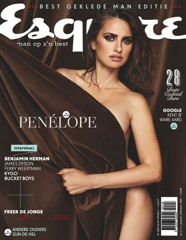 ESQUIRE NETHERLANDS magazine side cover  January/February 2018