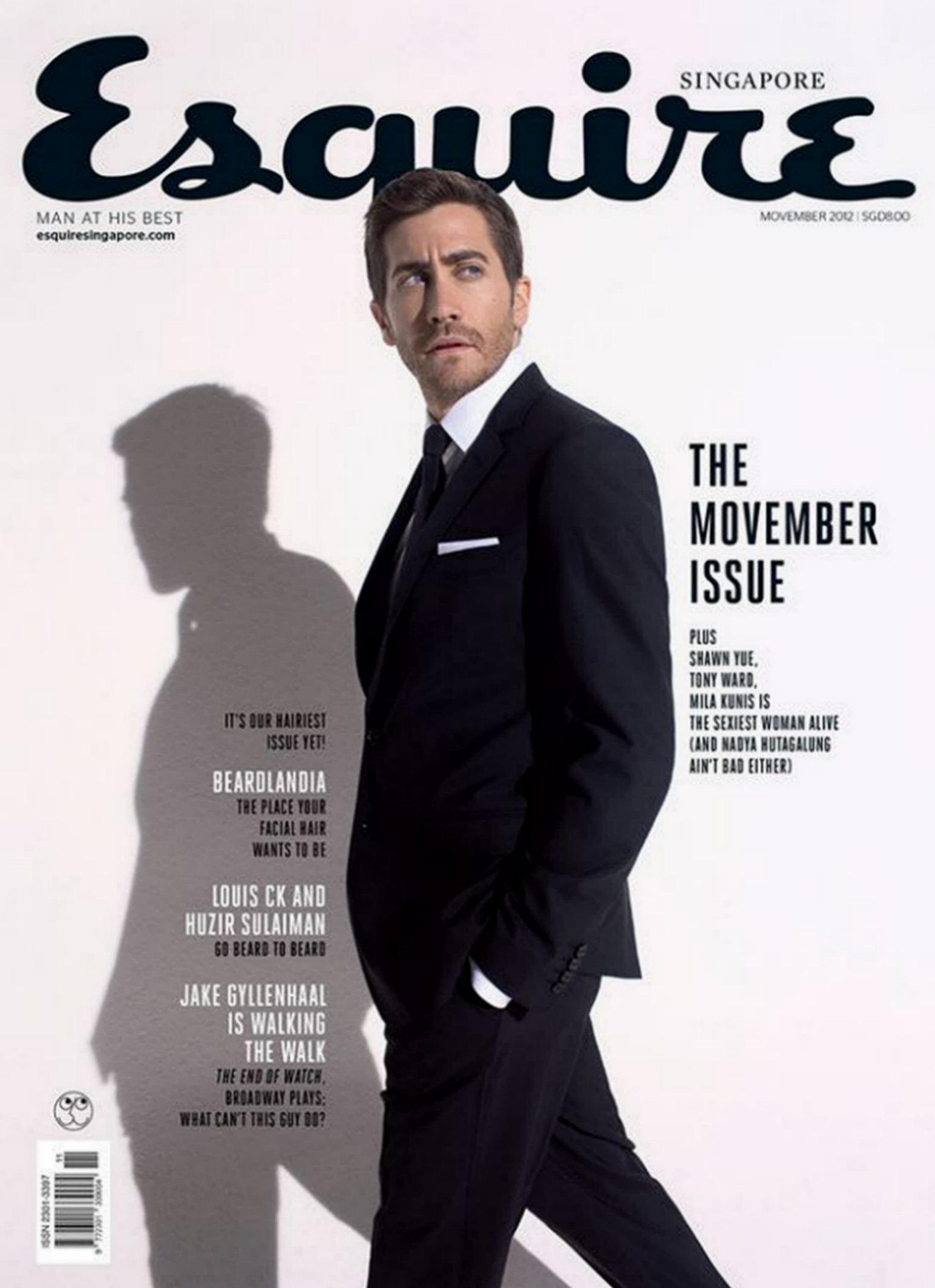 ESQUIRE SINGAPORE magazine side cover  November 2012