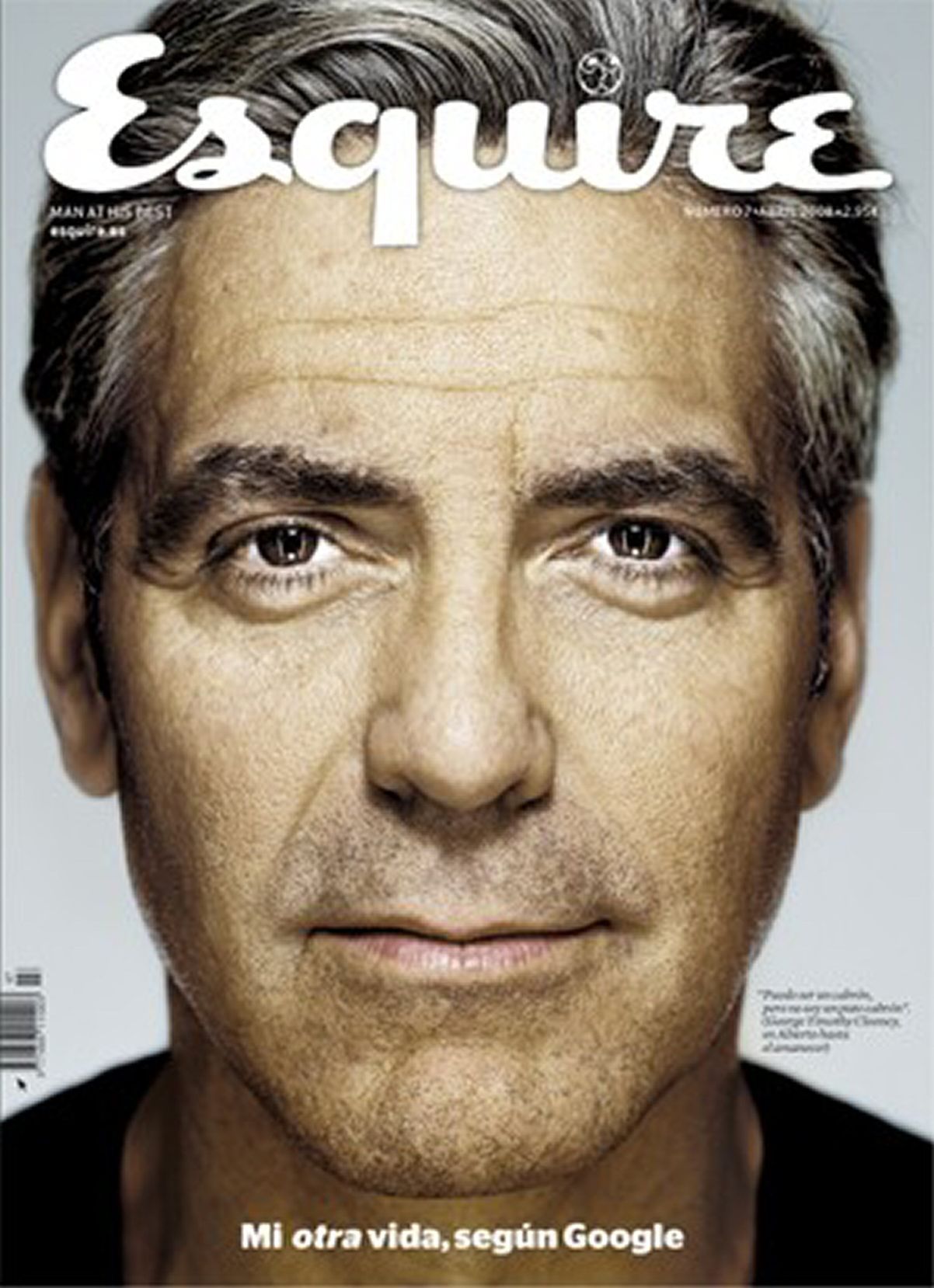 ESQUIRE (Spain) magazine side cover Issue 7 April 2008
