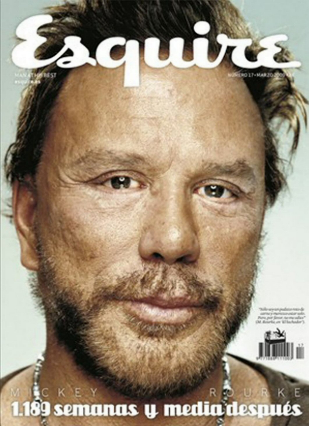 ESQUIRE (Spain) magazine side cover Issue 17  March 2009