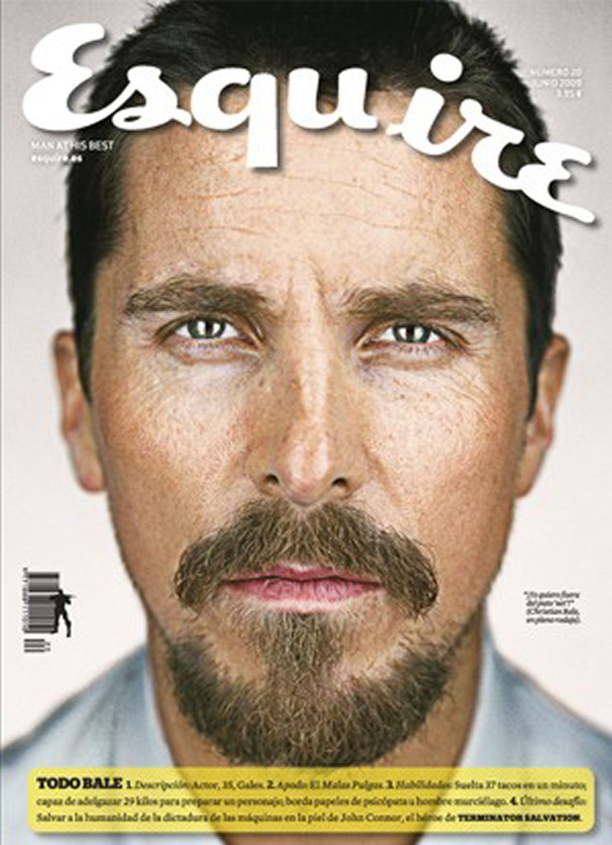 ESQUIRE (Spain) magazine side cover Issue 20  June 2009