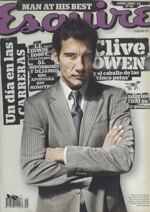 ESQUIRE (Spain) magazine side cover Issue 18  April 2009