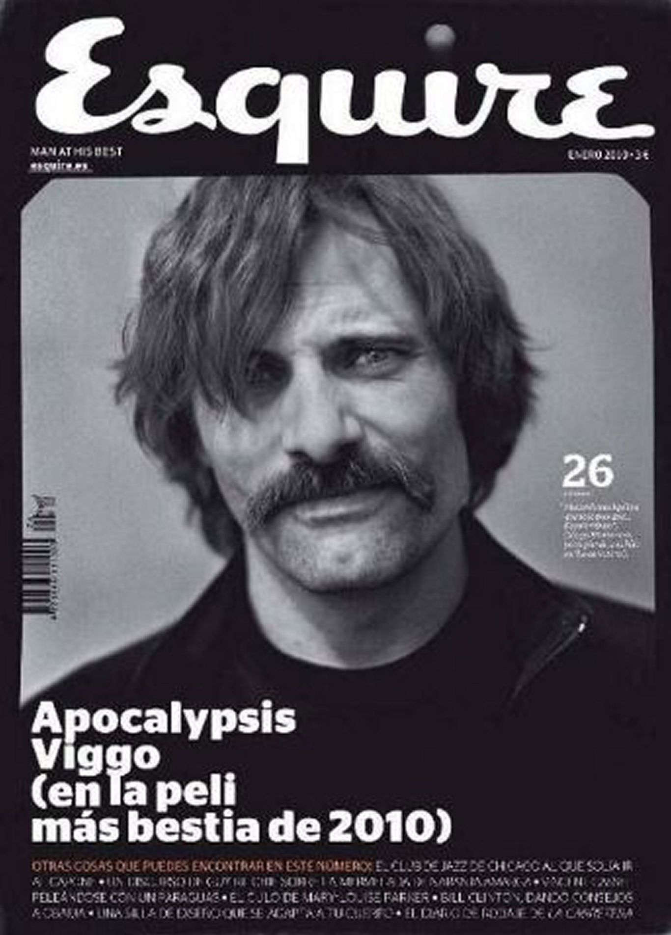 ESQUIRE (Spain) magazine side cover Issue 26  January 2010