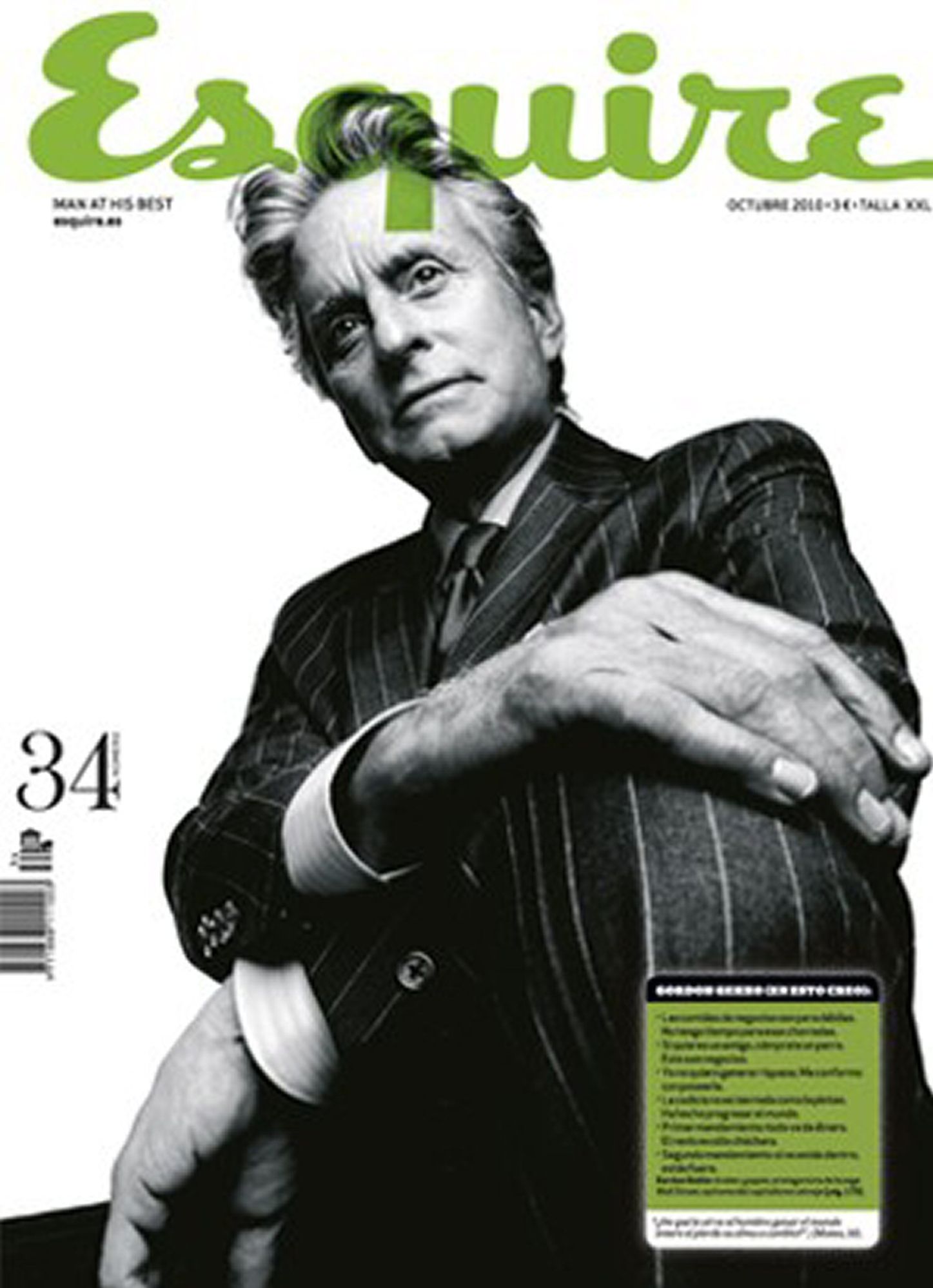 ESQUIRE (Spain) magazine side cover Issue 34  October 2010