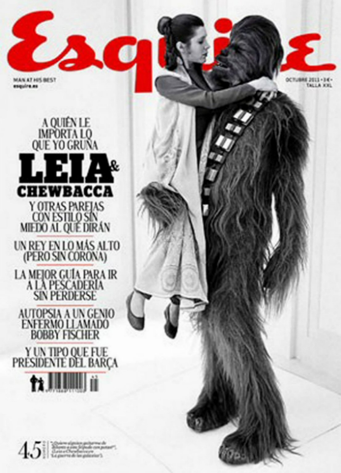 ESQUIRE (Spain) magazine side cover Issue 45  October 2011