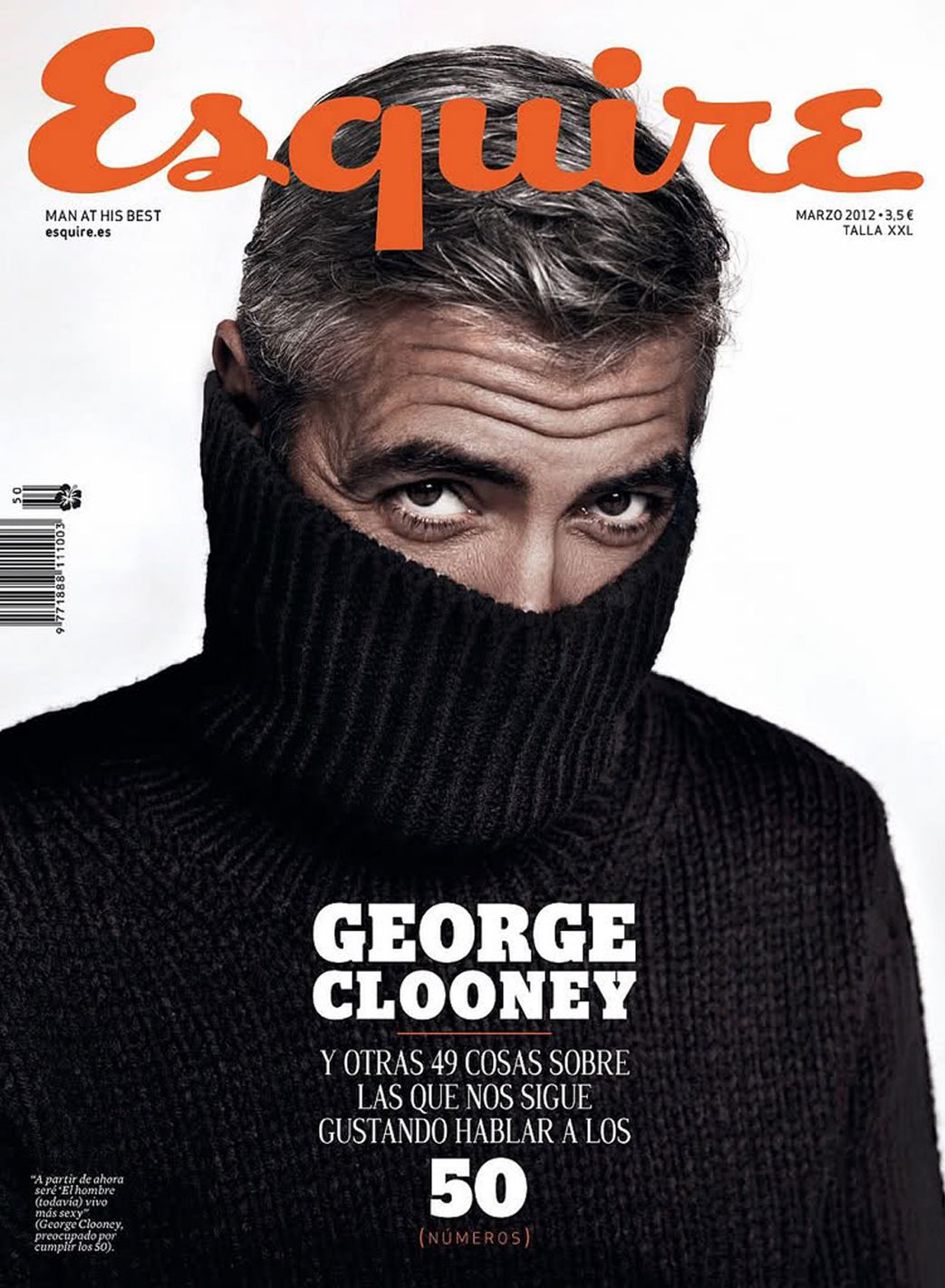 ESQUIRE (Spain) magazine side cover Issue 50  March 2012