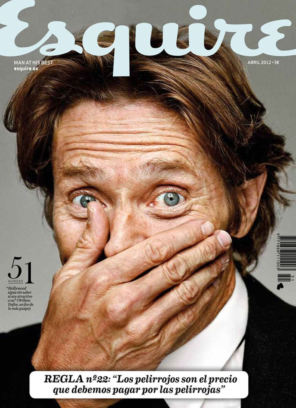 ESQUIRE (Spain) magazine side cover Issue 51  April 2012