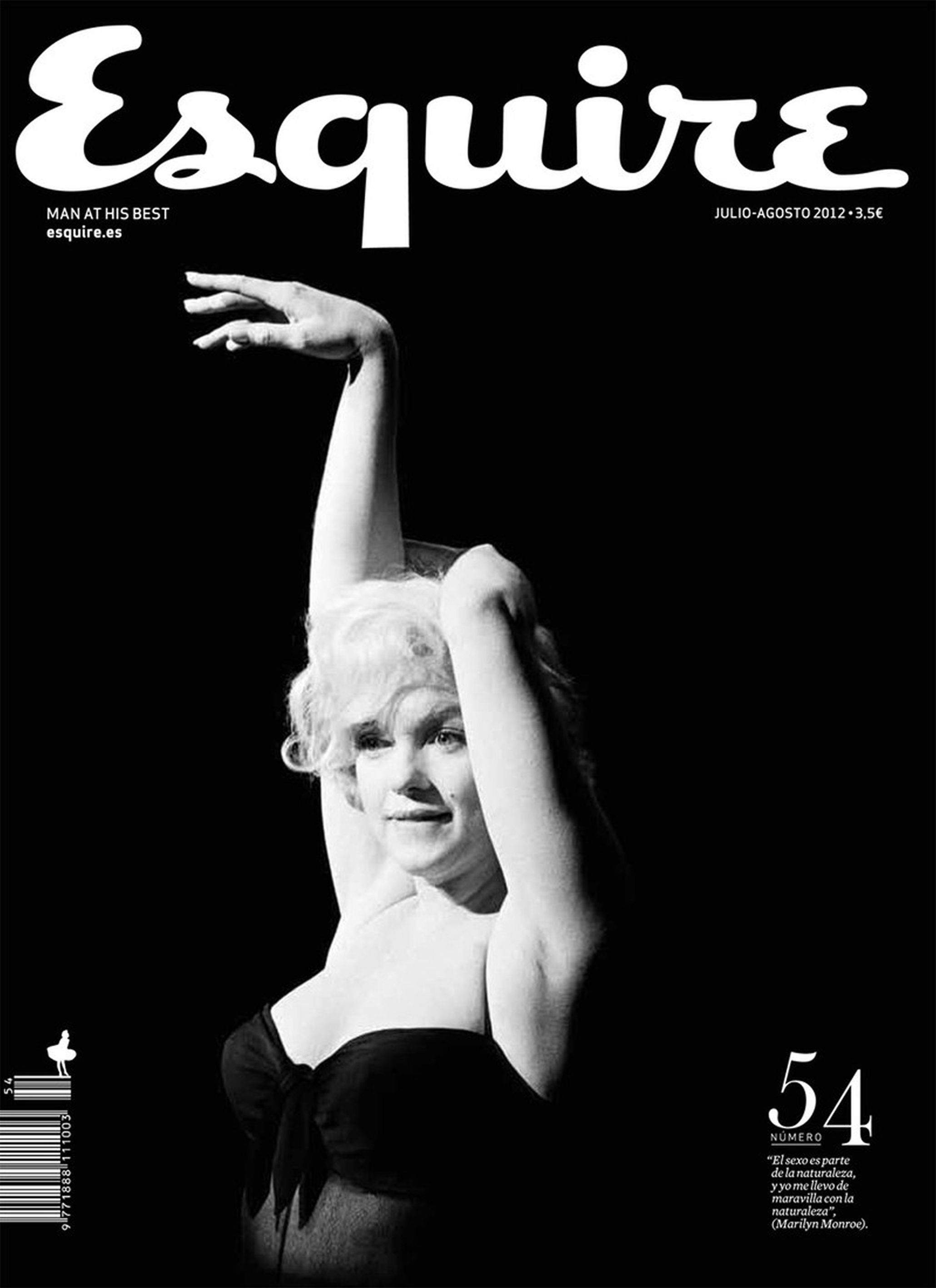 ESQUIRE (Spain) magazine side cover Issue 54  July/August 2012