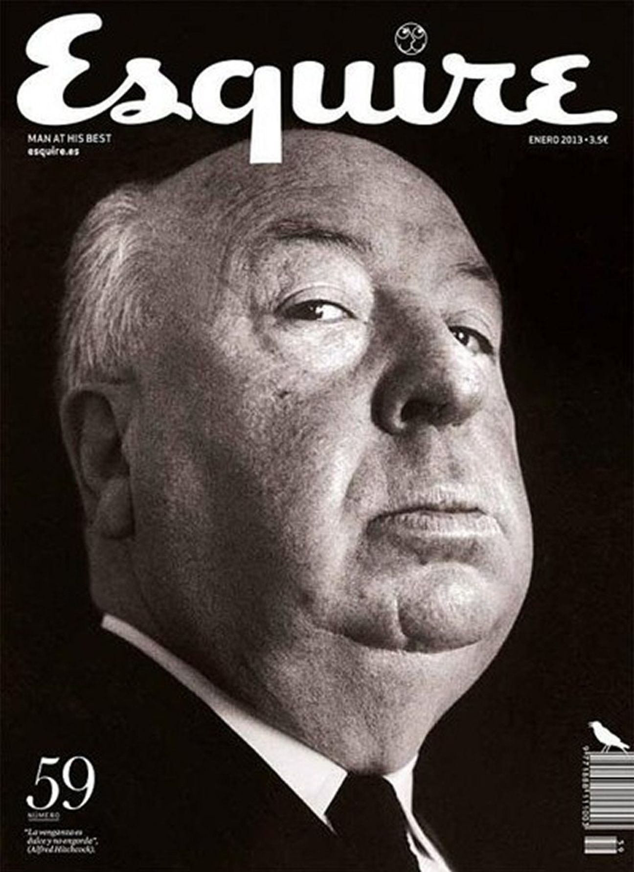 ESQUIRE (Spain) magazine side cover Issue 59  January 2013