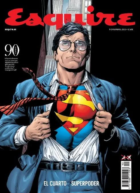 ESQUIRE (Spain) magazine side cover Issue 90  November 2015