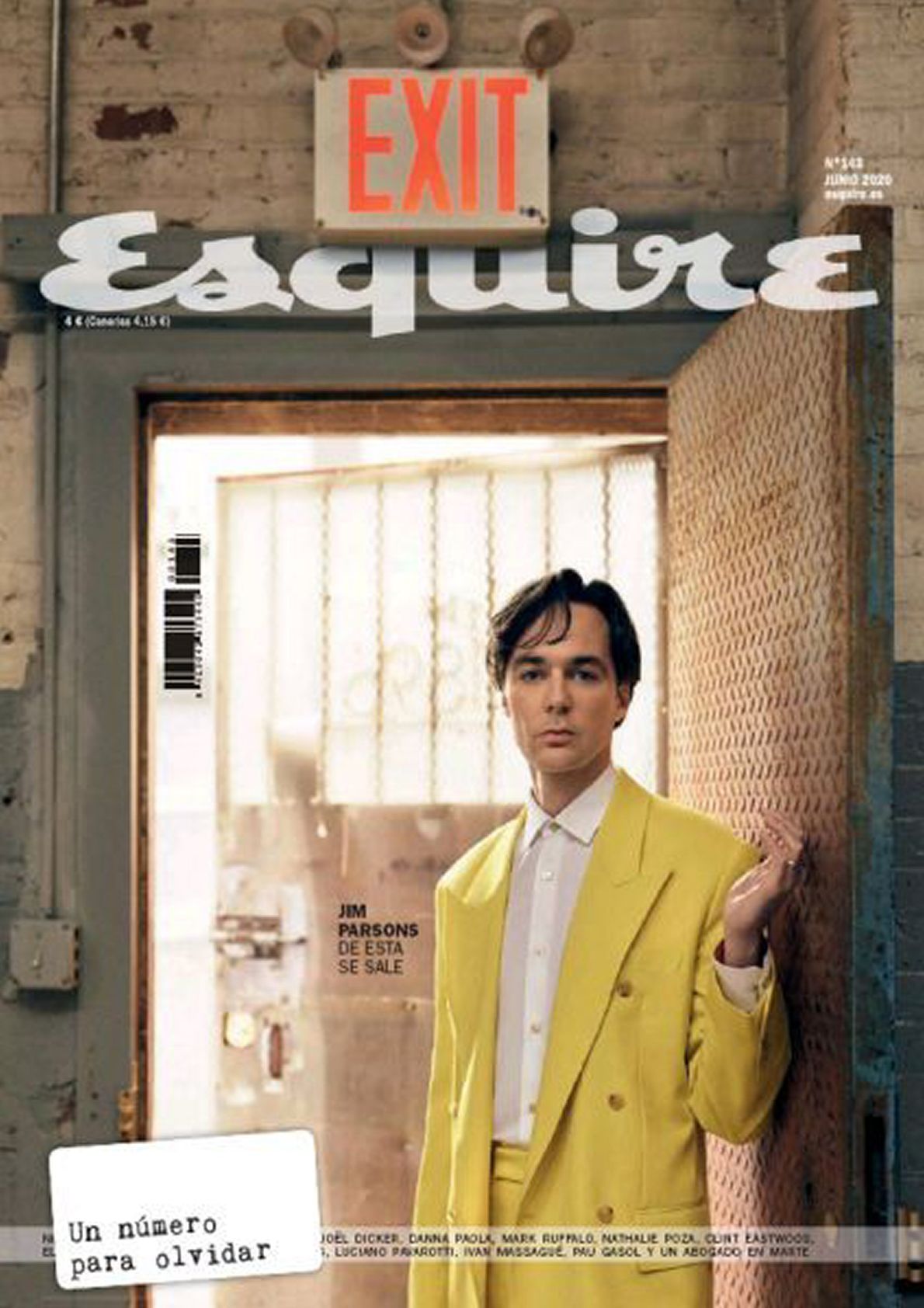 ESQUIRE (Spain) magazine side cover Issue 142  June 2020