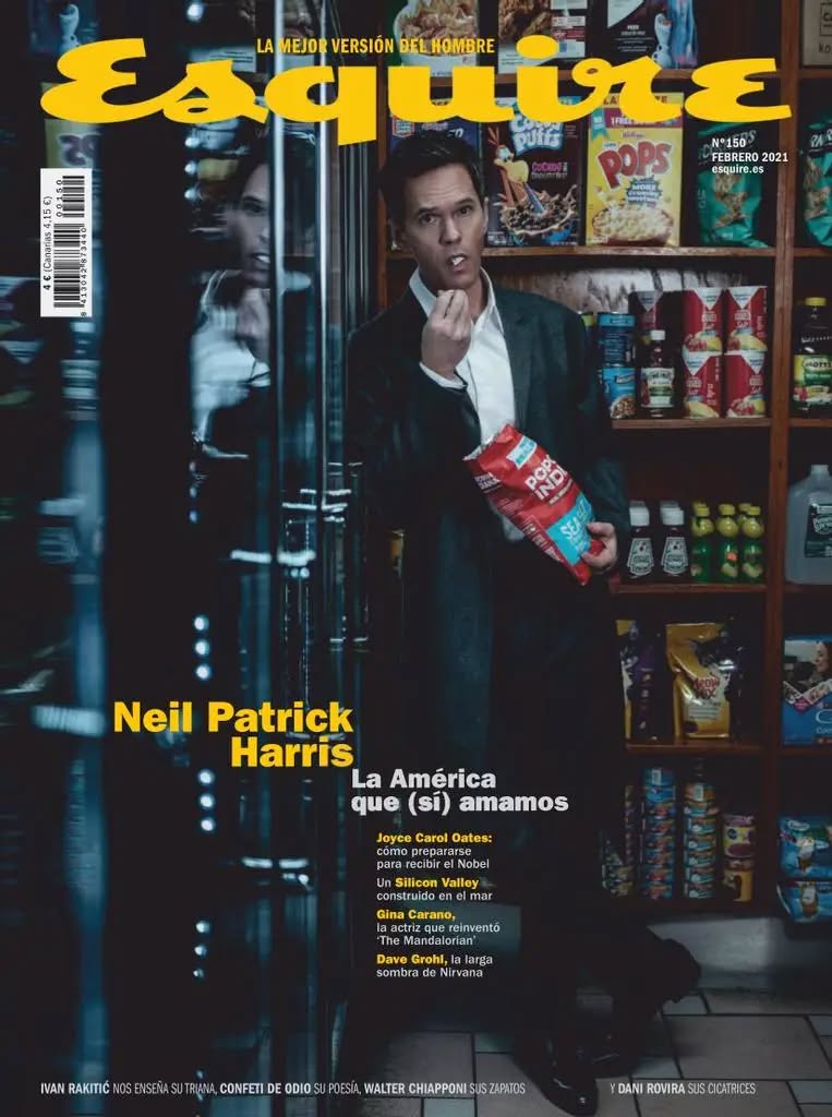 ESQUIRE (Spain) magazine side cover Issue 150  February 2021