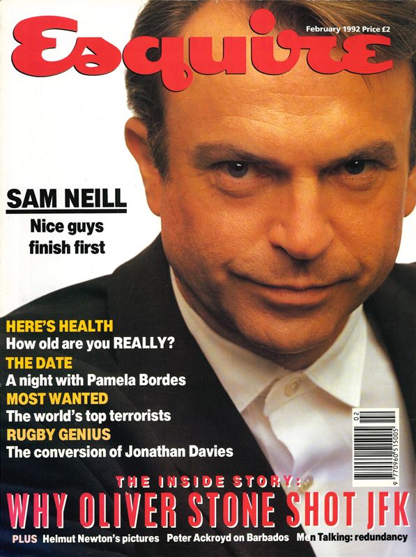 ESQUIRE magazine side cover  February 1992