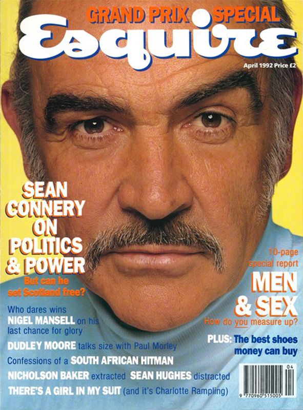 ESQUIRE magazine side cover  April 1992