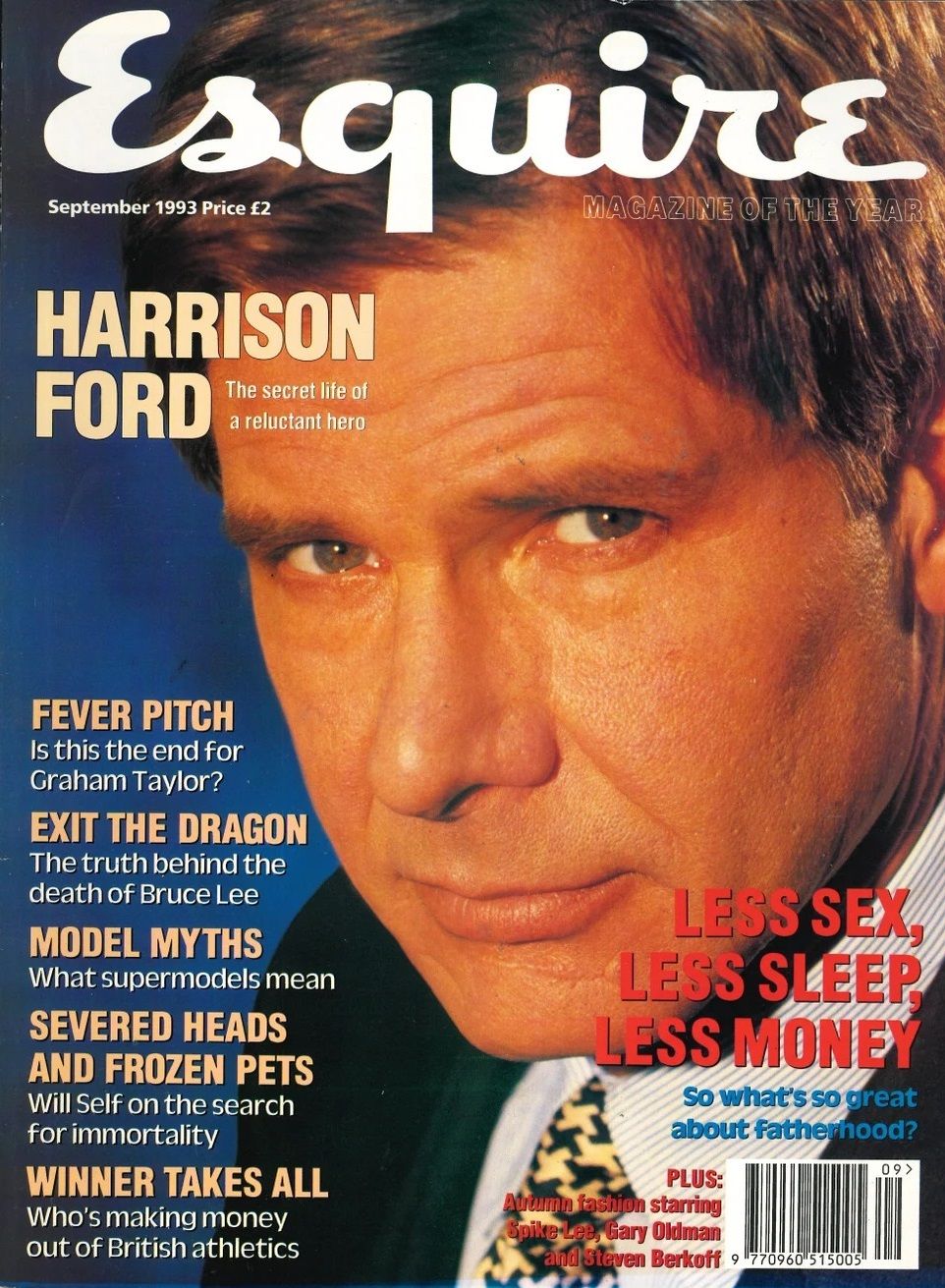 ESQUIRE magazine side cover  September 1993