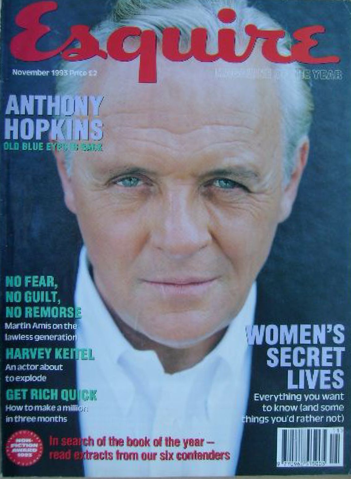 ESQUIRE magazine side cover  November 1993