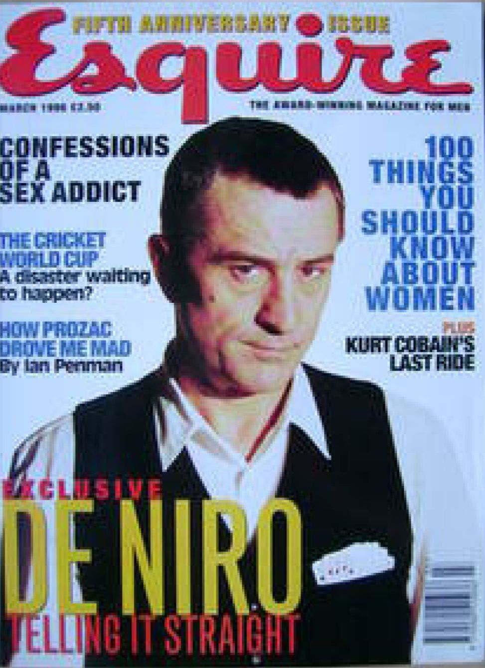 ESQUIRE magazine side cover  March 1996