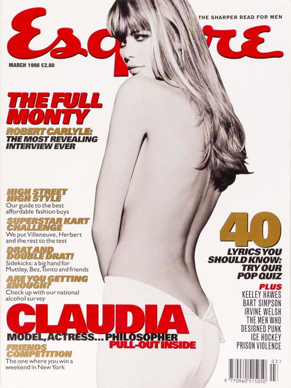 ESQUIRE magazine side cover  March 1998