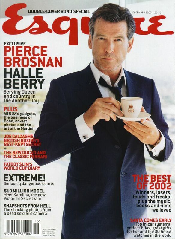 ESQUIRE magazine side cover  December 2002