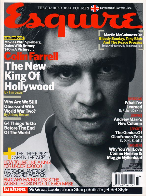 ESQUIRE magazine side cover  May 2003