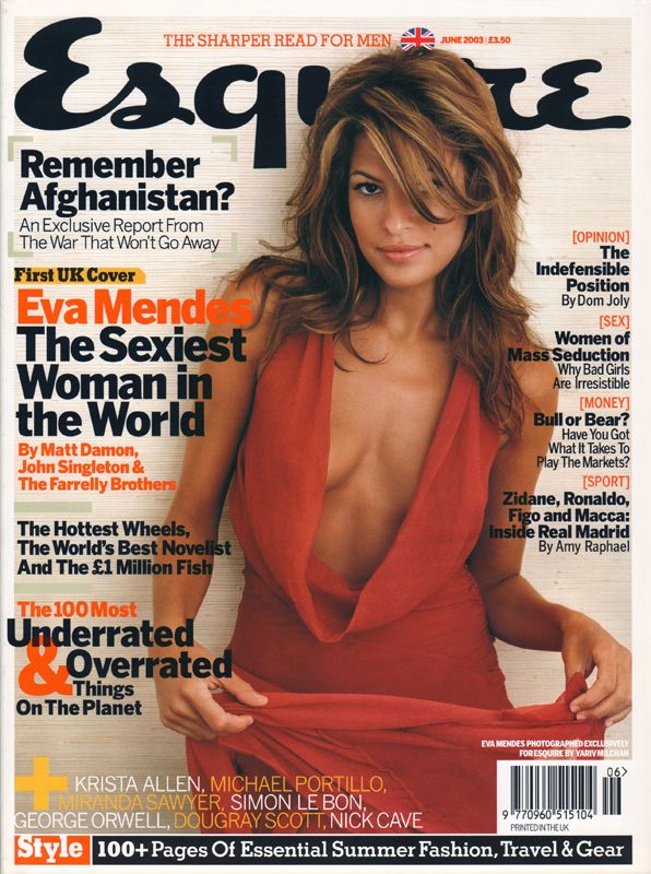 ESQUIRE magazine side cover  June 2003