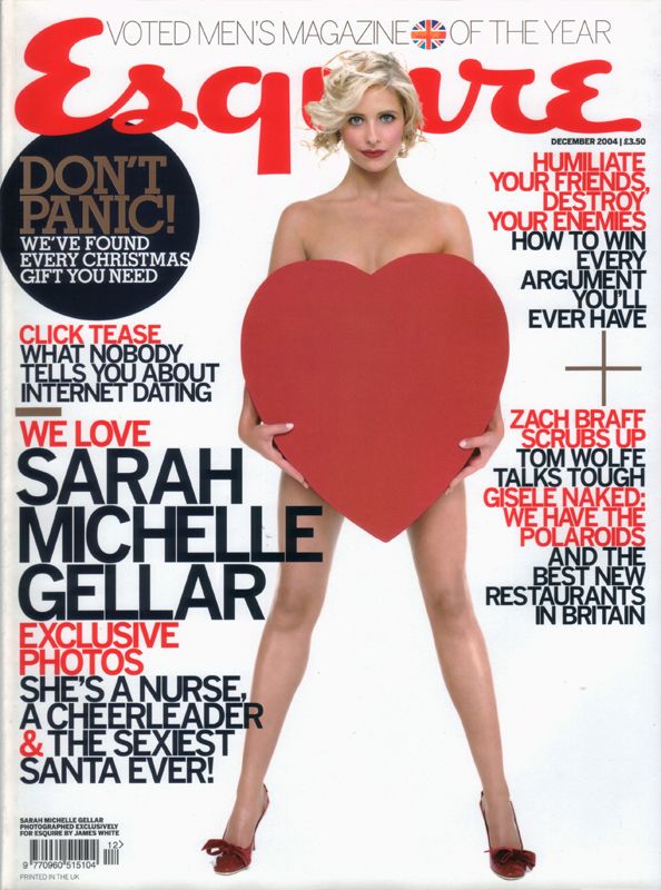 ESQUIRE magazine side cover  December 2004