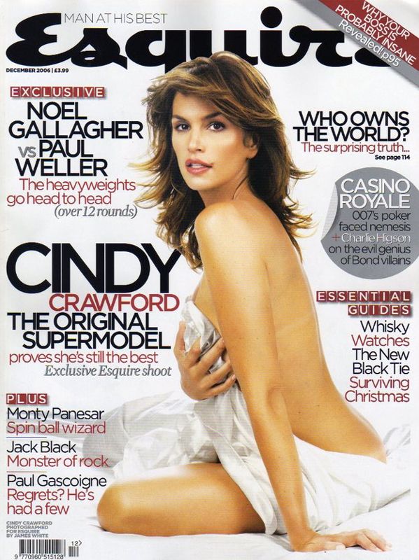 ESQUIRE magazine side cover  December 2006