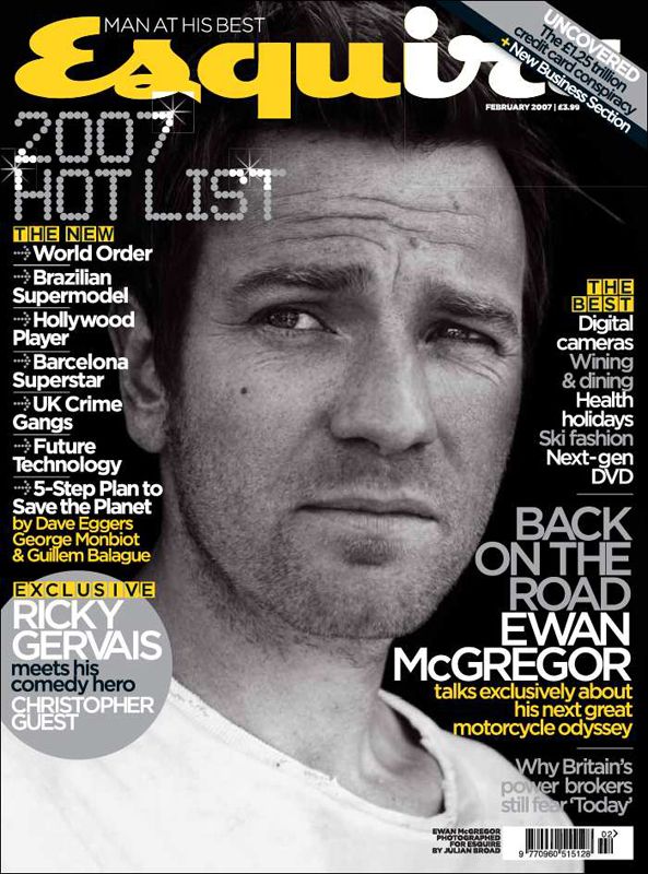 ESQUIRE magazine side cover  February 2007