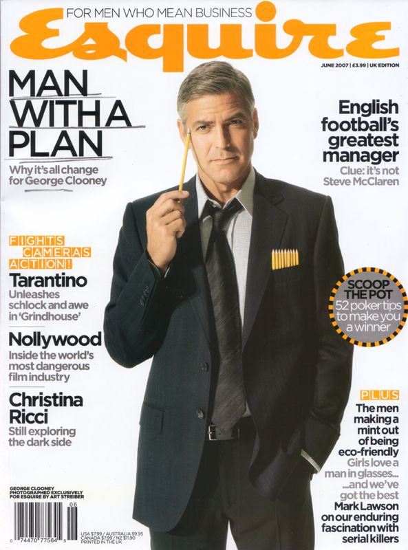 ESQUIRE magazine side cover  June 2007