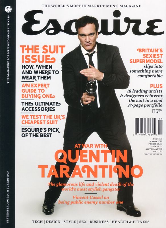 ESQUIRE magazine side cover  September 2009