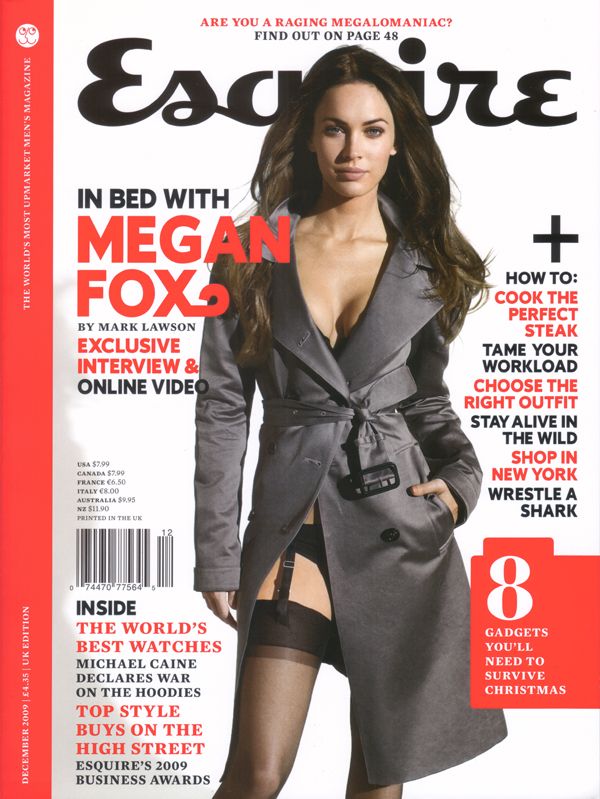 ESQUIRE magazine side cover  December 2009
