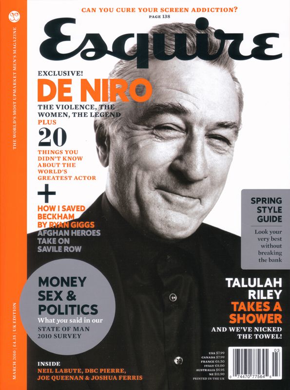 ESQUIRE magazine side cover  March 2010
