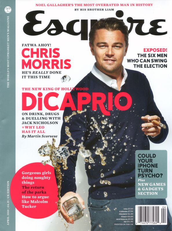 ESQUIRE magazine side cover  April 2010