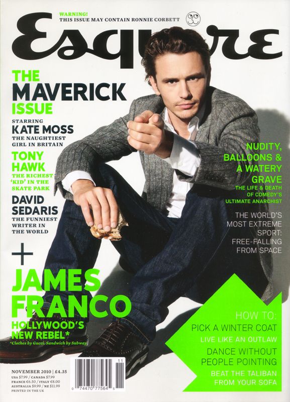 ESQUIRE magazine side cover  November 2010