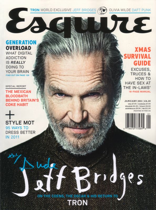 ESQUIRE magazine side cover  January 2011