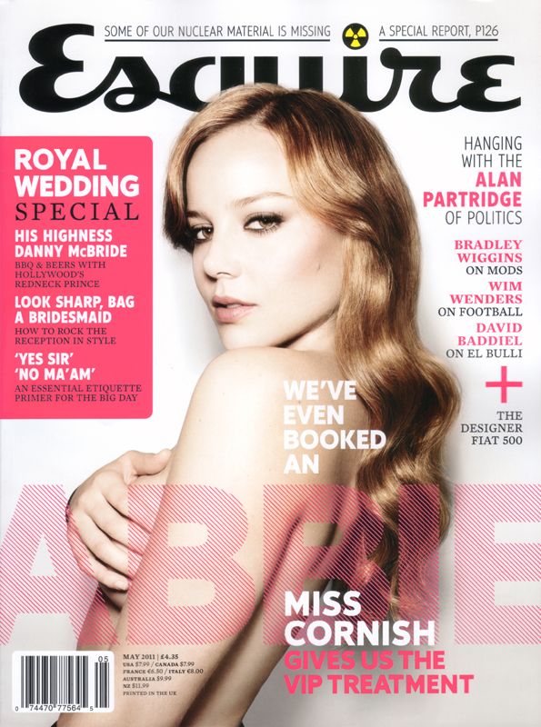 ESQUIRE magazine side cover  May 2011