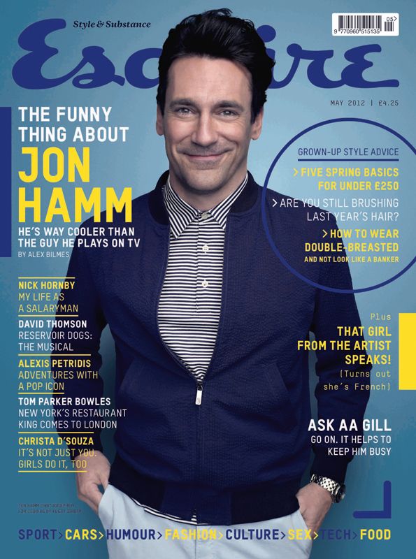 ESQUIRE magazine side cover  May 2012