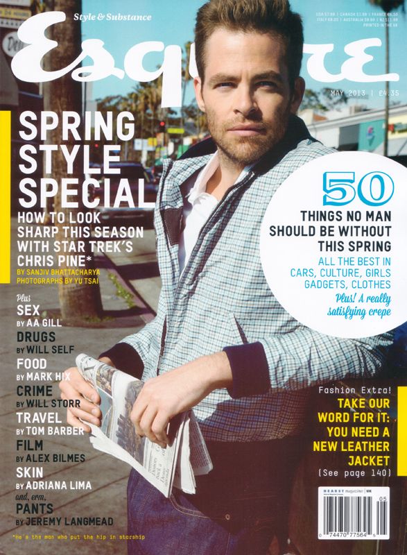 ESQUIRE magazine side cover  May 2013