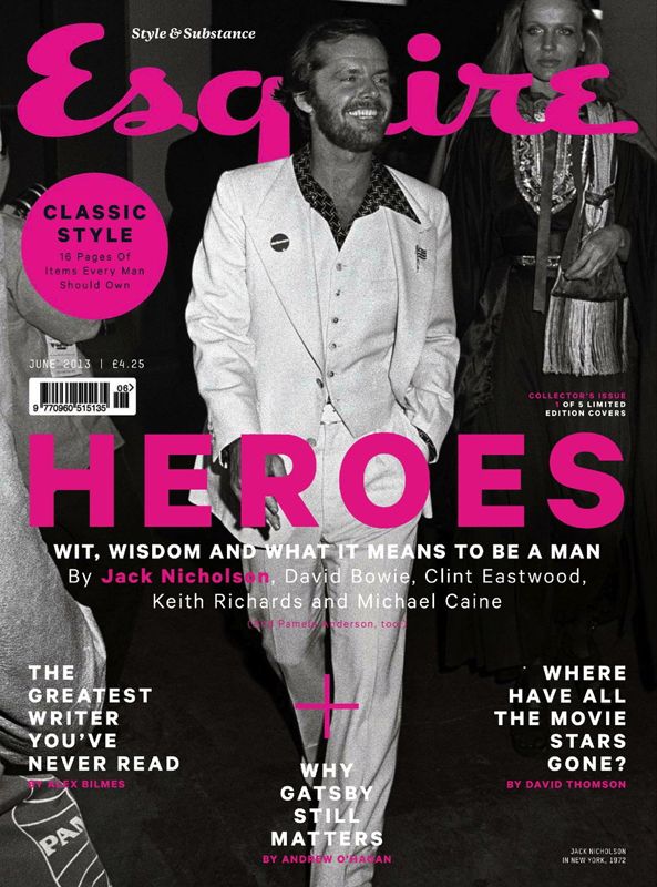ESQUIRE magazine side cover  June 2013