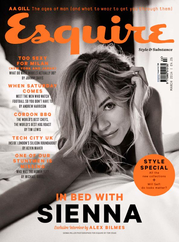 ESQUIRE magazine side cover  March 2014