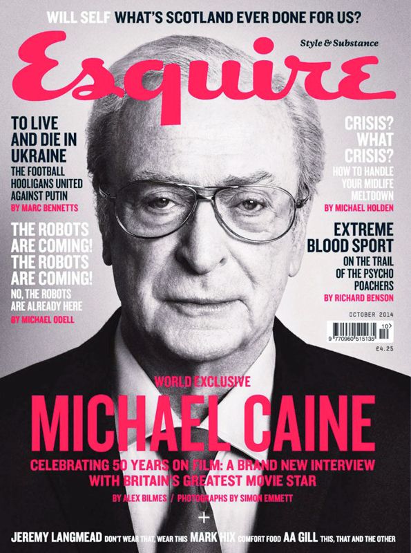 ESQUIRE magazine side cover  October 2014