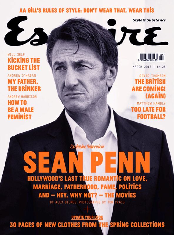 ESQUIRE magazine side cover  March 2015