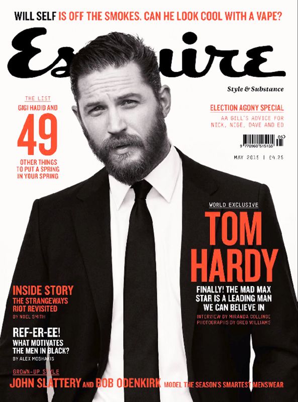 ESQUIRE magazine side cover  May 2015
